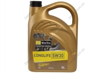 Моторное масло LONGLIFE 5W30 5л. STARLINE NA LG-5