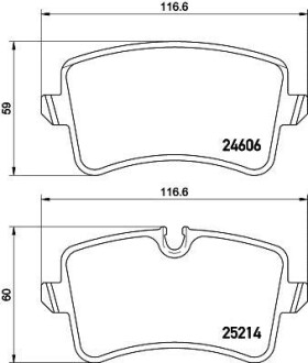 Гальмівні колодки задні A6 10- PAGID 8DB355016-061 HELLA 8DB 355 016-061