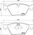 Колодки тормозные передние BMW 3(E90)/1(E81) 04-13 (ATE) (154,8x63,6x20) PAGID HELLA 8DB355011-321 (фото 1)