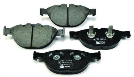 Тормозные колодки перед. BMW 5(E60)/7(E65) 04-10 (ATE) (193,2x79,2x20,8) PAGID HELLA 8DB355006-551 (фото 1)