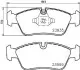 Тормозные колодки перед. BMW 3(E90)/1(E81) 04-13 (ATE) (149,5x57,5x17,8) PAGID HELLA 8DB355011-281 (фото 2)
