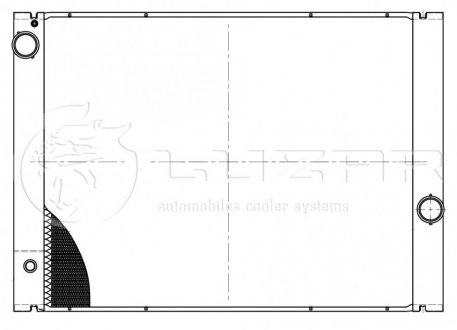 Радіатор охл. для а/м BMW 5 (E60/E61) (03-) G AT (штуцер зліва) LUZAR LRc 26109 (фото 1)