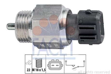 Датчик зад хода Caddy/Golf III -04/Polo -01 FACET 7.6126