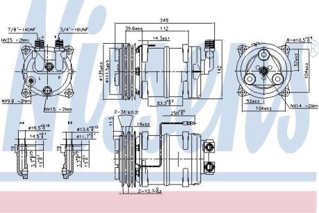 Компрессор кондиционера NISSENS 89321