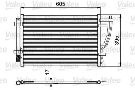 Радіатор кондиціонера VALEO 814493