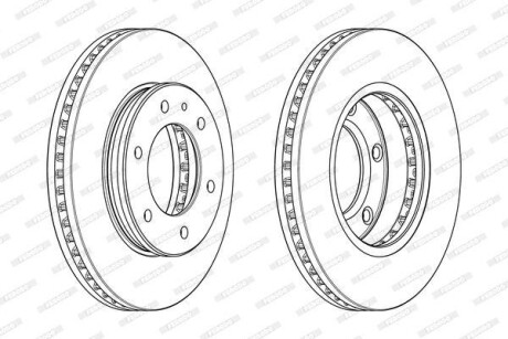 Гальмівний диск FERODO DDF2462C-1