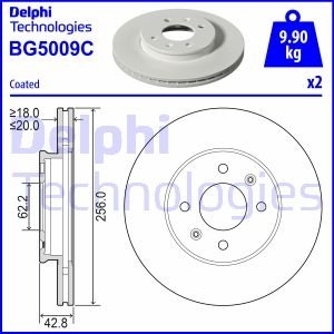 Тормозной диск DELPHI BG5009C (фото 1)