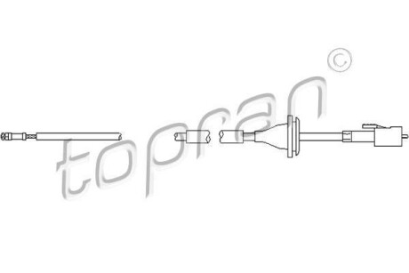 Трос спідометра TOPRAN 103336