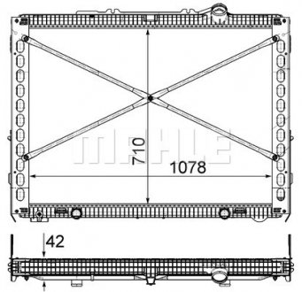 Радіатор MAHLE MAHLE\KNECHT CR 2097 000P (фото 1)