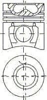 Поршень NURAL 8710320700