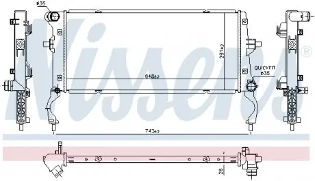 Радіатор NISSENS 606739