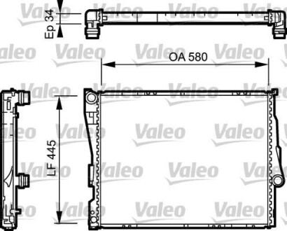 Радіатор VALEO 734276