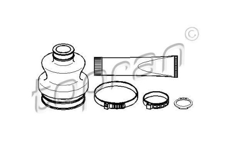 Пыльник ШРУСа, (внутреннего) TDI TOPRAN 401 236