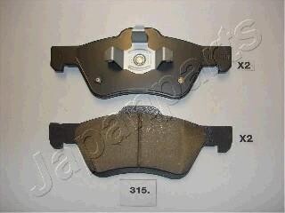 MAZDA Тормозные колодки пер.Tribute, FORD Maverick 01- JAPANPARTS PA-315AF