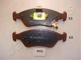 Колодки гальмівні дискові KIA перед. CLARUS/SHUMA JAPAN PARTS JAPANPARTS PA-K02AF (фото 1)