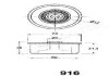 Устройство для натяжения ремня, ремень ГРМ JAPANPARTS BE-916 (фото 2)