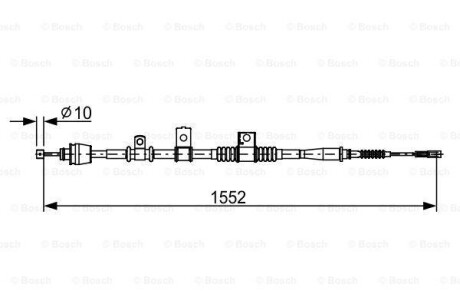 Тормозной трос BOSCH 1987482620