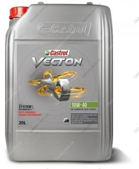 Моторное масло VECTON 10W40 20л CASTROL VECTON 10W40 20L (фото 1)