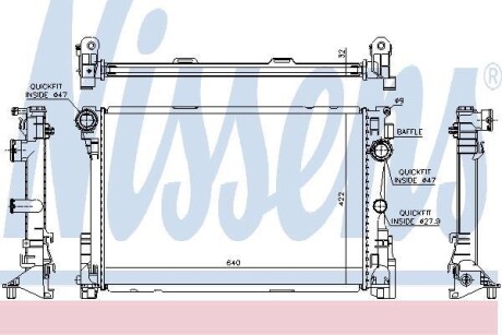 Радиатор NISSENS 627012