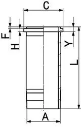 Гільза циліндра KOLBENSCHMIDT 89 439 110