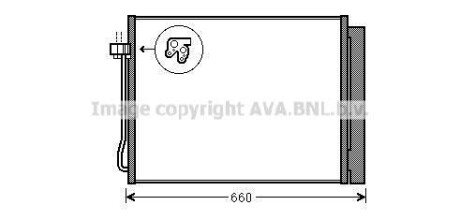 Радиатор кондиционера BMW X5 E70 (07-) BW5377D COOLING AVA BWA5377D