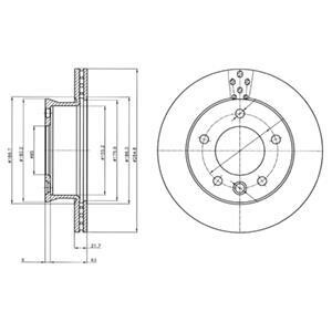 Тормозной диск DELPHI BG4067