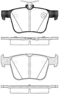 Колодки гальмівні дискові задні, AUDI A3, Q2; SKODA Kodiaq, Superb; VW Golf VII, Passat, Tiguan 12- WOKING P14163.10