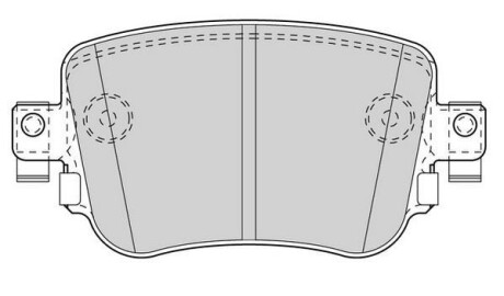 VW Колодки тормозные задн.Audi A1/Q3,Caddy IV 15-,Skoda Octavia III,Sharan 12- JURID 573603J