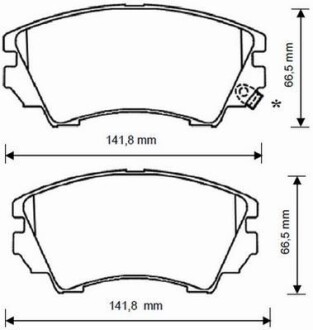 OPEL Тормозные колодки передн.Astra J,Insignia 08-,Zafira,Saab JURID 573270J