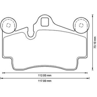 VW Тормозные колодки задн. Audi Q7 3.0TDI 4.2TDI 6.0TDI JURID 573227J