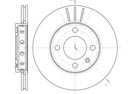 Гальмівний диск, SEAT\VW Polo (6N2) 1.9 D, AEF, 99-01 WOKING D6426.10