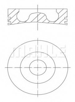 Поршень R.V.I., VOLVO MAHLE MAHLE\KNECHT 099 PI 00127 000