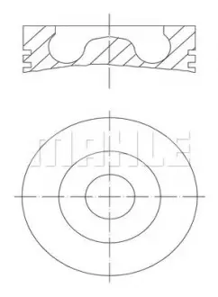 Поршень R.V.I., VOLVO MAHLE MAHLE\KNECHT 099 PI 00127 000
