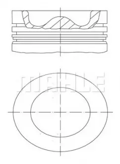 Поршень IVECO MAHLE MAHLE\KNECHT 009 99 00