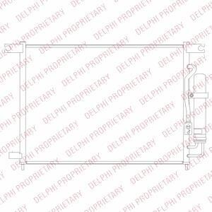 Радіатор кондиціонера Aveo T250 DELPHI TSP0225694