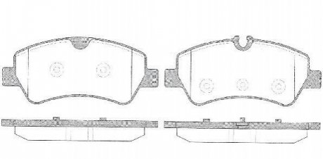Колодки тормозные дисковые, задние, 2.2TDCi, FORD Custom 12- (тип Bosch) WOKING P14213.00 (фото 1)