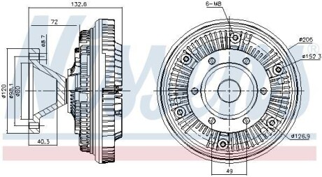 Віскомуфта NISSENS 86145