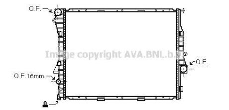 Радиатор охлаждения AVA BWA 2275