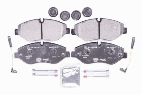 Колодки гальмівні дискові комплект; передн. PAGID HELLA 8DB355005-521