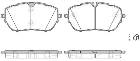 Гальмівні колодки дискові 21654.00 ROADHOUSE 2165400