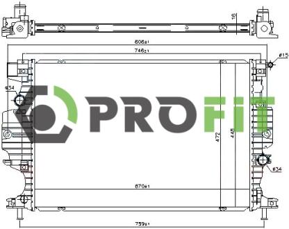 Радіатор охолоджування PROFIT 1740-0399