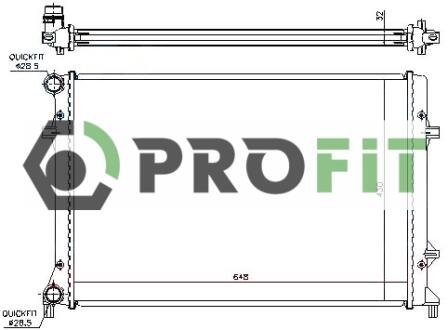 Радиатор охлаждения PROFIT 1740-0044