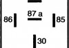 Реле 30A/40A 12V 5 полюсов с гасящим диодом HELLA 4RD 933 332-371 (фото 3)