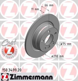 Тормозные диски ZIMMERMANN 150349920