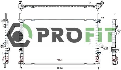 Радіатор охолоджування PROFIT 1740-0439