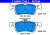 Гальмівні колодки, дискові 13.0460-7344.2 ATE 13046073442 (фото 1)