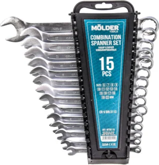 Набор ключей рожково-накидных 6-22 мм 15 шт MOLDER MT58115