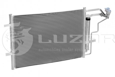 Радиатор кондиционера Mazda 3 (BL) 1.6i / 2.0i (09-) с ресивером LUZAR LRAC 25Z6 (фото 1)