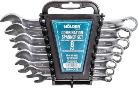 Набор ключей рожково-накидных 8-19 мм 8 шт MOLDER MT58108