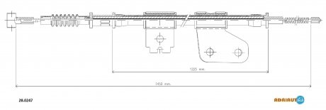 Трос ручного гальма ADRIAUTO 28.0247